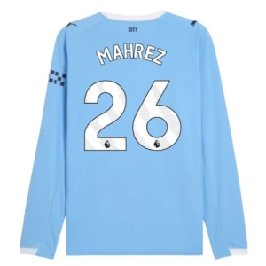 Fotbalové Dresy Manchester City Riyad Mahrez #26 2025-26 Domácí Dres Mužské Dlouhý Rukáv