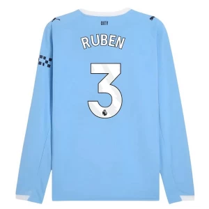 Fotbalové Dresy Manchester City Ruben #3 2025-26 Domácí Dres Mužské Dlouhý Rukáv