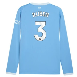 Fotbalové Dresy Manchester City Ruben #3 2026-27 Domácí Dres Mužské Dlouhý Rukáv