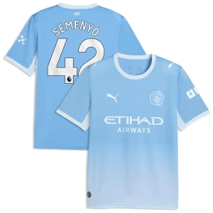 Fotbalové Dresy Manchester City Semenyo #42 2026-27 Domácí Dres Mužské