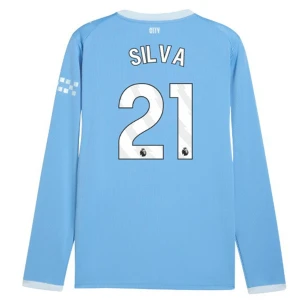 Fotbalové Dresy Manchester City Silva #21 2026-27 Domácí Dres Mužské Dlouhý Rukáv