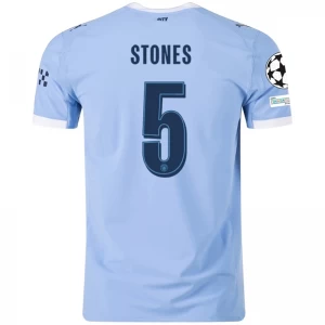 Fotbalové Dresy Manchester City Stones #5 2025-26 Champions League Domácí Dres Mužské