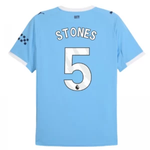 Fotbalové Dresy Manchester City Stones #5 2025-26 Domácí Dres Mužské