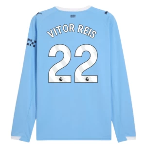Fotbalové Dresy Manchester City Vitor Reis #22 2025-26 Domácí Dres Mužské Dlouhý Rukáv