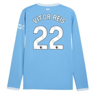 Fotbalové Dresy Manchester City Vitor Reis #22 2026-27 Domácí Dres Mužské Dlouhý Rukáv