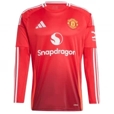 Fotbalové Dresy Manchester United 2024-25 Domácí Dres Mužské Dlouhý Rukáv