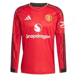 Fotbalové Dresy Manchester United 2025-26 Domácí Dres Mužské Dlouhý Rukáv