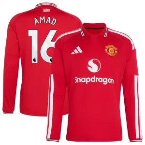 Fotbalové Dresy Manchester United Amad #16 2026-27 Domácí Dres Mužské Dlouhý Rukáv