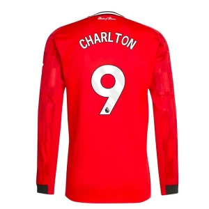Fotbalové Dresy Manchester United Charlton #9 2025-26 Domácí Dres Mužské Dlouhý Rukáv