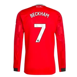Fotbalové Dresy Manchester United David Beckham #7 2025-26 Domácí Dres Mužské Dlouhý Rukáv