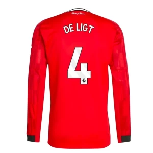 Fotbalové Dresy Manchester United De Ligt #4 2025-26 Domácí Dres Mužské Dlouhý Rukáv
