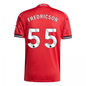 Fotbalové Dresy Manchester United Fredricson #55 2025-26 Domácí Dres Mužské