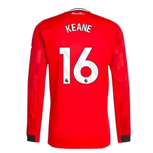 Fotbalové Dresy Manchester United Keane #16 2025-26 Domácí Dres Mužské Dlouhý Rukáv