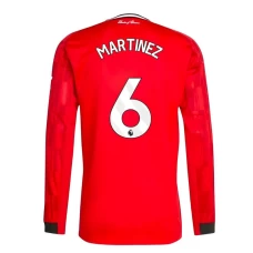 Fotbalové Dresy Manchester United Martínez #6 2025-26 Domácí Dres Mužské Dlouhý Rukáv