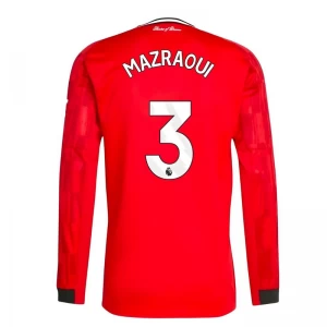 Fotbalové Dresy Manchester United Mazraoui #3 2025-26 Domácí Dres Mužské Dlouhý Rukáv