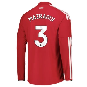 Fotbalové Dresy Manchester United Mazraoui #3 2026-27 Domácí Dres Mužské Dlouhý Rukáv