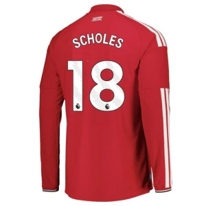 Fotbalové Dresy Manchester United Scholes #18 2026-27 Domácí Dres Mužské Dlouhý Rukáv