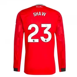 Fotbalové Dresy Manchester United Shaw #23 2025-26 Domácí Dres Mužské Dlouhý Rukáv