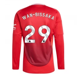 Fotbalové Dresy Manchester United Wan-bissaka #29 2024-25 Domácí Dres Mužské Dlouhý Rukáv