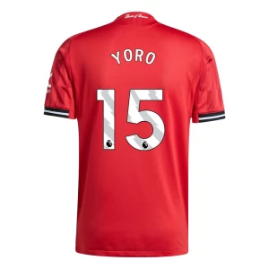 Fotbalové Dresy Manchester United Yoro #15 2025-26 Domácí Dres Mužské