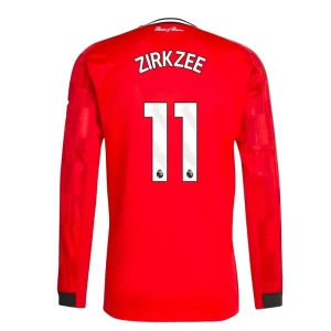 Fotbalové Dresy Manchester United Zirkzee #11 2025-26 Domácí Dres Mužské Dlouhý Rukáv