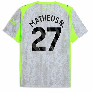 Fotbalové Dresy Matheus N. #27 Manchester City 2025-26 Třetí Dres Mužské