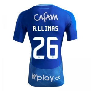 Fotbalové Dresy Millonarios FC A . Llinas #26 2025-26 Domácí Dres Mužské