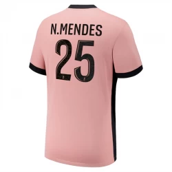 Fotbalové Dresy N.Mendes #25 Paris Saint-Germain PSG 2024-25 Třetí Dres Mužské