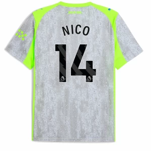 Fotbalové Dresy Nico #14 Manchester City 2025-26 Třetí Dres Mužské