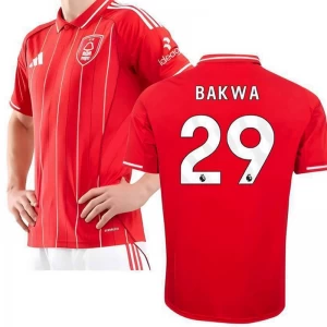 Fotbalové Dresy Nottingham Forest FC Bakwa #29 2025-26 Domácí Dres Mužské