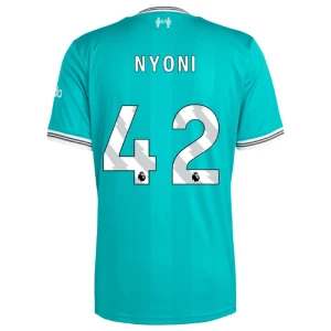 Fotbalové Dresy Nyoni #42 Liverpool FC 2025-26 Třetí Dres Mužské