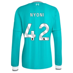 Fotbalové Dresy Nyoni #42 Liverpool FC 2025-26 Třetí Dres Mužské Dlouhý Rukáv