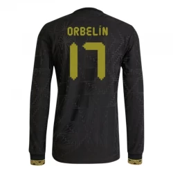 Fotbalové Dresy Orbelin #17 Mexiko 2025 Black Gold Cup Třetí Dres Mužské Dlouhý Rukáv