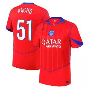 Fotbalové Dresy Pacho #51 Paris Saint-Germain PSG 2025-26 Cup Třetí Dres Mužské