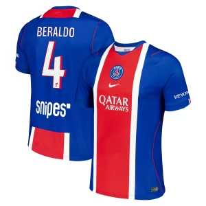Fotbalové Dresy Paris Saint-Germain PSG Beraldo #4 2026-27 Domácí Dres Mužské