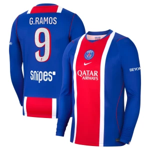 Fotbalové Dresy Paris Saint-Germain PSG G.Ramos #9 2026-27 Domácí Dres Mužské Dlouhý Rukáv