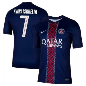 Fotbalové Dresy Paris Saint-Germain PSG Khvicha Kvaratskhelia #7 2025-26 Cup Domácí Dres Mužské