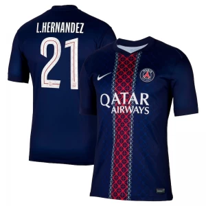 Fotbalové Dresy Paris Saint-Germain PSG L. Hernandez #21 2025-26 Cup Domácí Dres Mužské