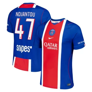 Fotbalové Dresy Paris Saint-Germain PSG Ndjantou #47 2026-27 Domácí Dres Mužské