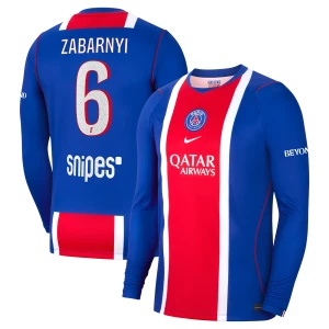Fotbalové Dresy Paris Saint-Germain PSG Zabarnyi #6 2026-27 Domácí Dres Mužské Dlouhý Rukáv