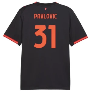 Fotbalové Dresy Pavlovic #31 AC Milan 2026-27 Třetí Dres Mužské