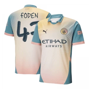 Fotbalové Dresy Phil Foden #47 Manchester City 2024-25 Fourth Dres Mužské