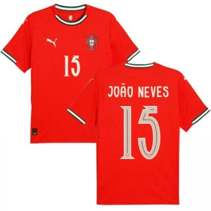 Fotbalové Dresy Portugalsko Joao Neves #15 2025 Domácí Dres Mužské
