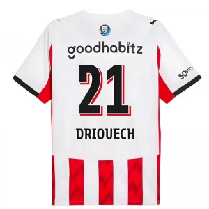 Fotbalové Dresy PSV Eindhoven Driouech #21 2025-26 Domácí Dres Mužské