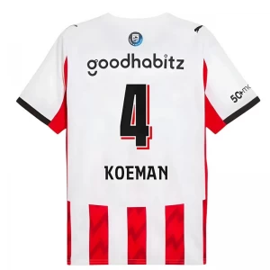 Fotbalové Dresy PSV Eindhoven Koeman #4 2025-26 Domácí Dres Mužské