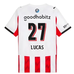 Fotbalové Dresy PSV Eindhoven Lucas #27 2025-26 Domácí Dres Mužské