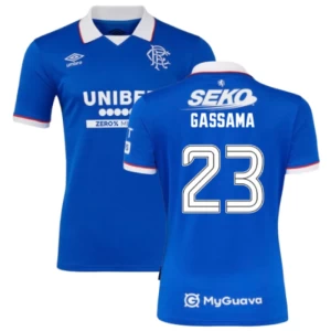 Fotbalové Dresy Rangers FC Gassama #23 2025-26 Domácí Dres Mužské