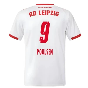 Fotbalové Dresy RB Leipzig Poulsen #9 2025-26 Domácí Dres Mužské