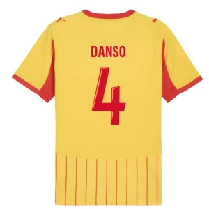 Fotbalové Dresy RC Lens Danso #4 2025-26 Domácí Dres Mužské