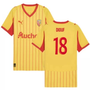 Fotbalové Dresy RC Lens Diouf #18 2025-26 Domácí Dres Mužské